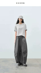 Summer Loose Casual Asymmetrical Cropped T-Shirt
