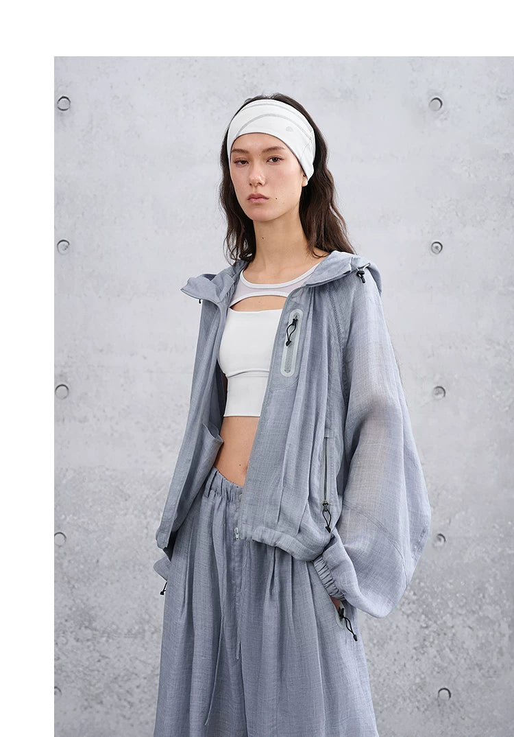 Summer Loose Casual Lightweight Outdoor Hooded Jacket