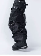 FVVO PunkFreeGuys Patch & Stud Pants