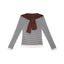 Crew Neck Relaxed Fit Layered-Look Striped T-Shirt – Casual Two-in-One Tee