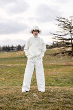 Vintage Asymmetric Chunky Knit Sweater with 3D Leaf Fringe