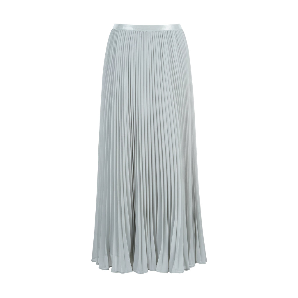 Elegant Chiffon Pleated A-Line Maxi Skirt