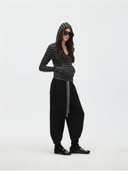 Relaxed Drawstring Jogger Sweatpants