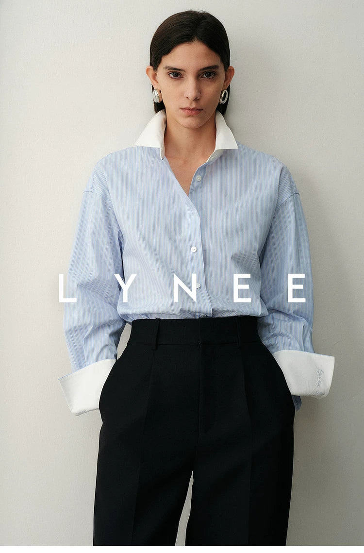 Striped Cotton Blend Shirt Secondary image