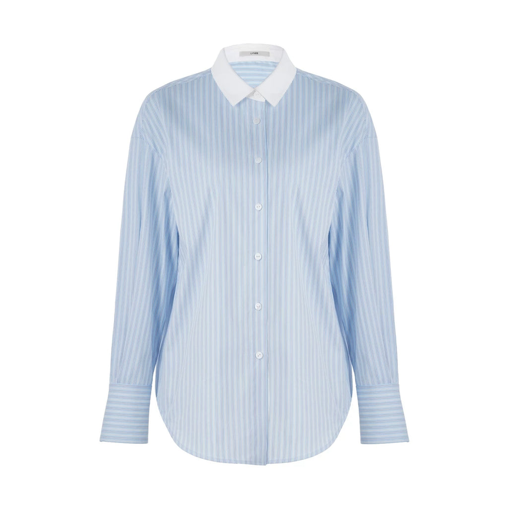 Striped Cotton Blend Shirt