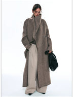 Premium Winter Stand-Collar Long Wool Coat
