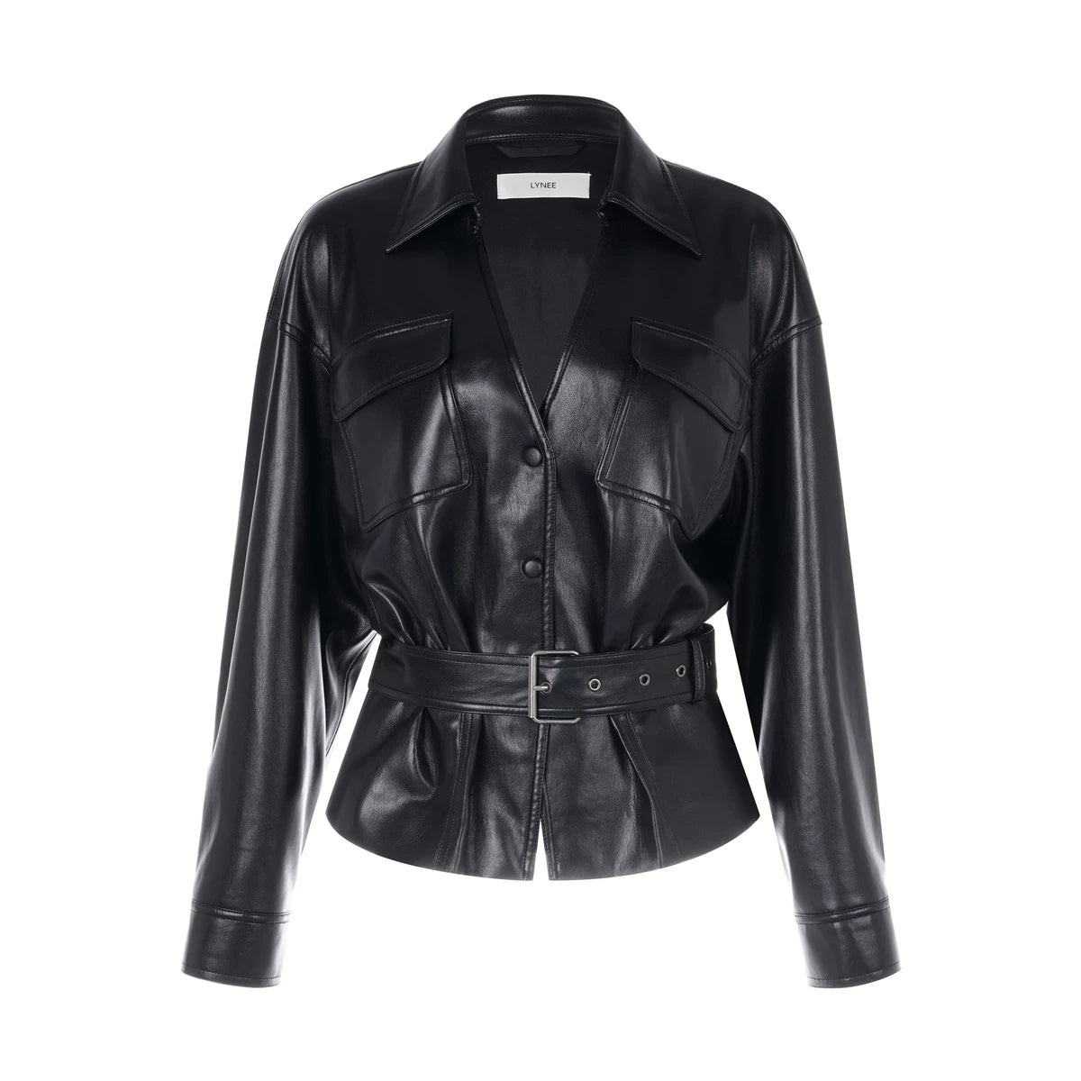 Brown Vintage Faux Leather Jacket