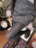 Japanese Floral Polka Dot Tights