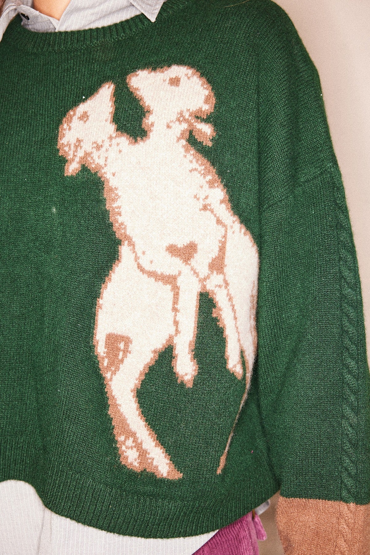 Lamb Intarsia Sweater