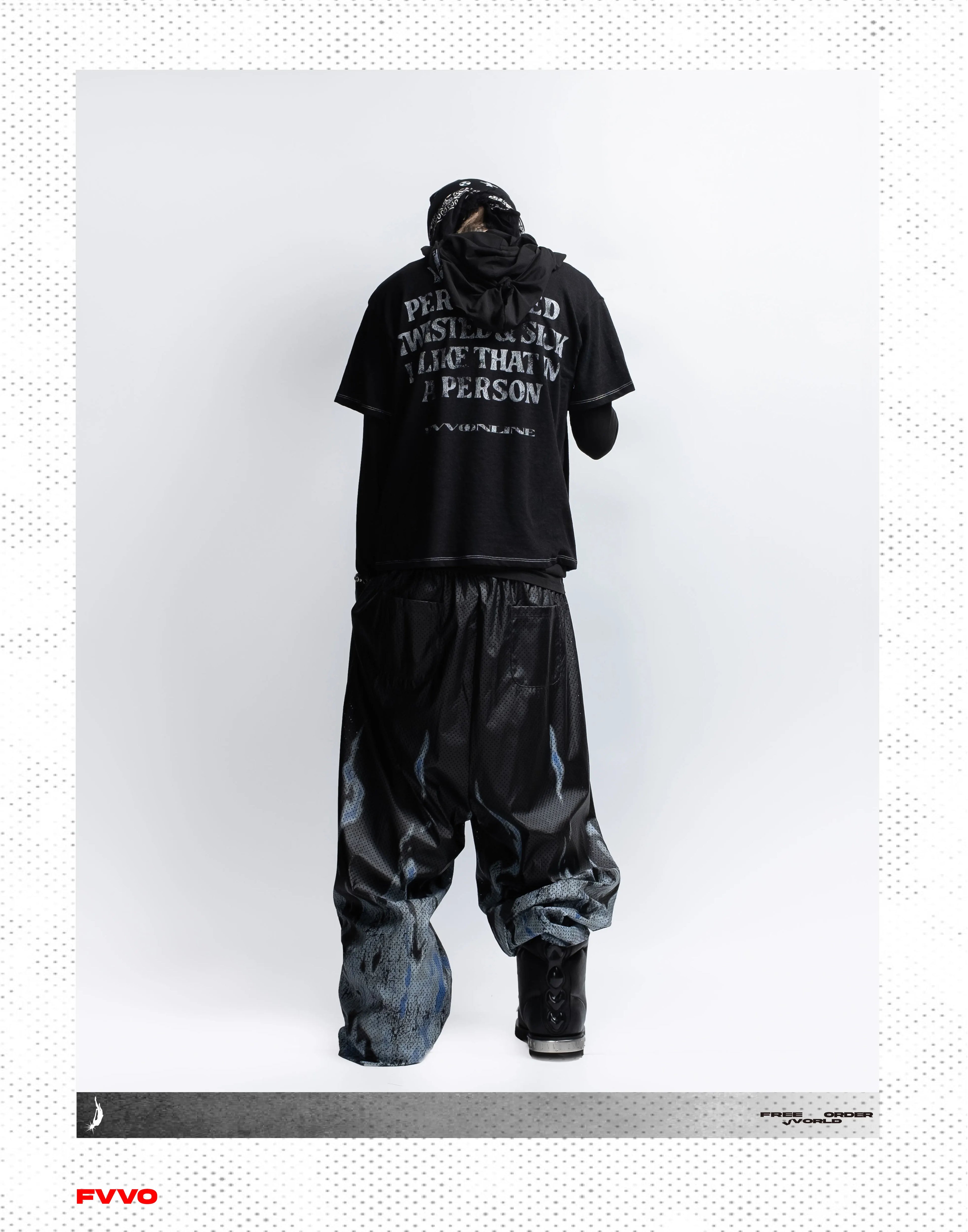 FVVO Slogan Graphic Ringer Tee