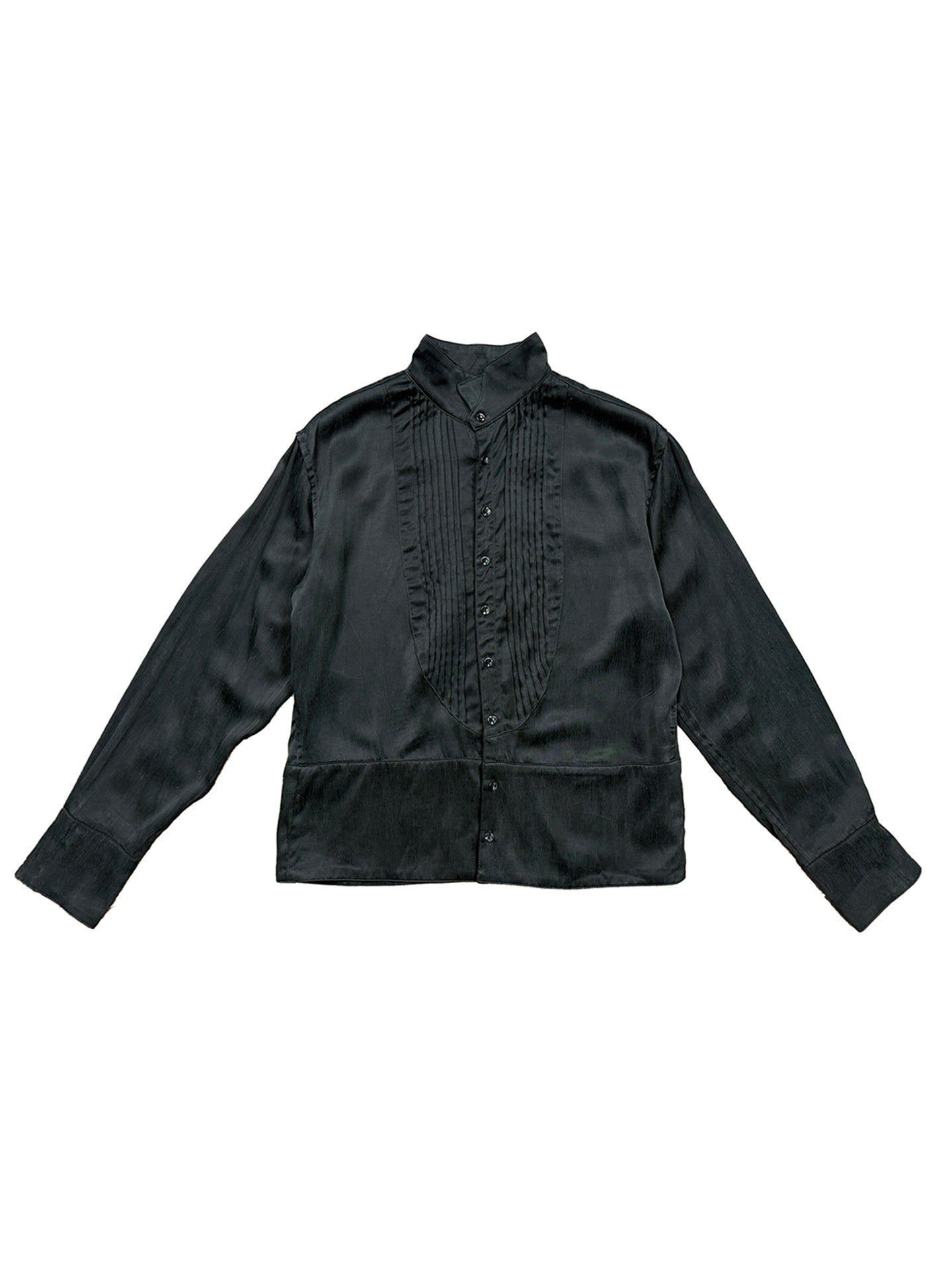 Stand-Collar Cupro Button-Down Shirt Main image