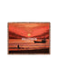 Sunset Print Tassel Throw Blanket for Outdoor Camping