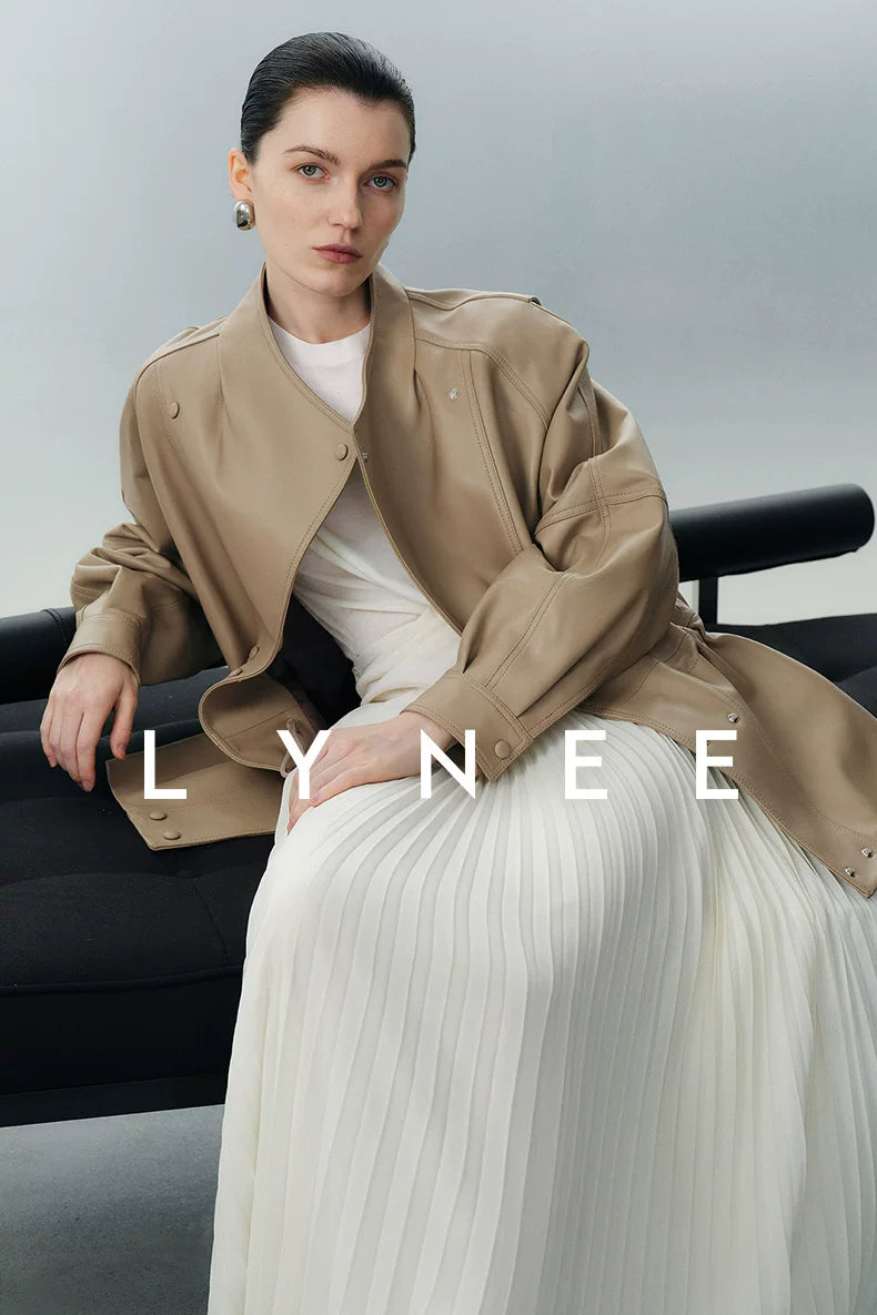 Elegant Chiffon Pleated A-Line Maxi Skirt