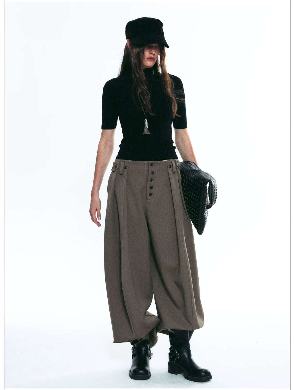 Women’s Striped Loose Wide-Leg Casual Kendo Pants