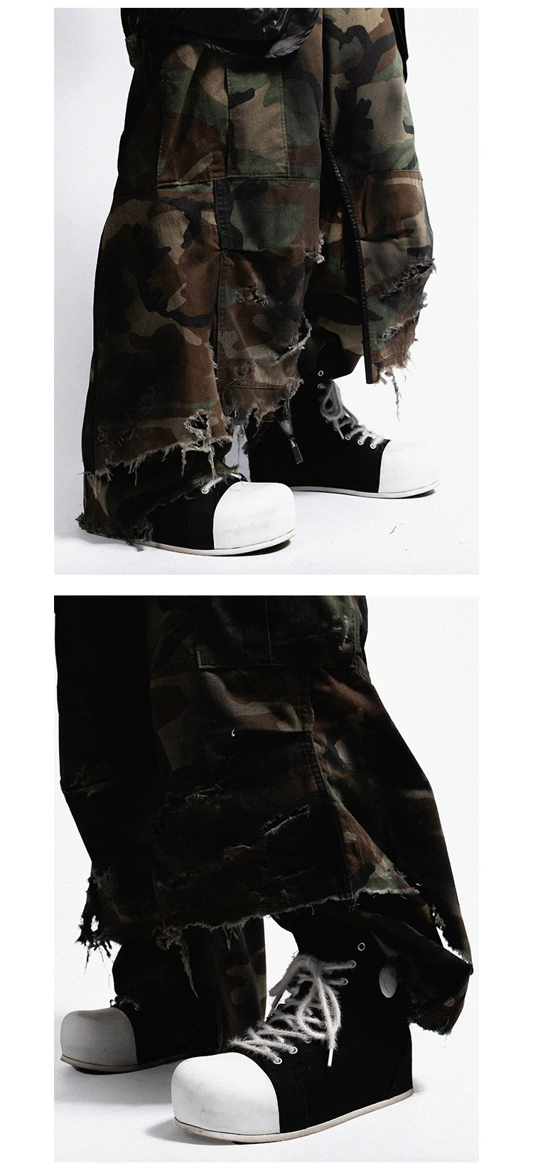 R/F 2.0 “Chaos NOISE” High-Top Canvas Sneakers