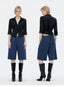 Washed Utility Cargo Shorts with Double Knee Pockets