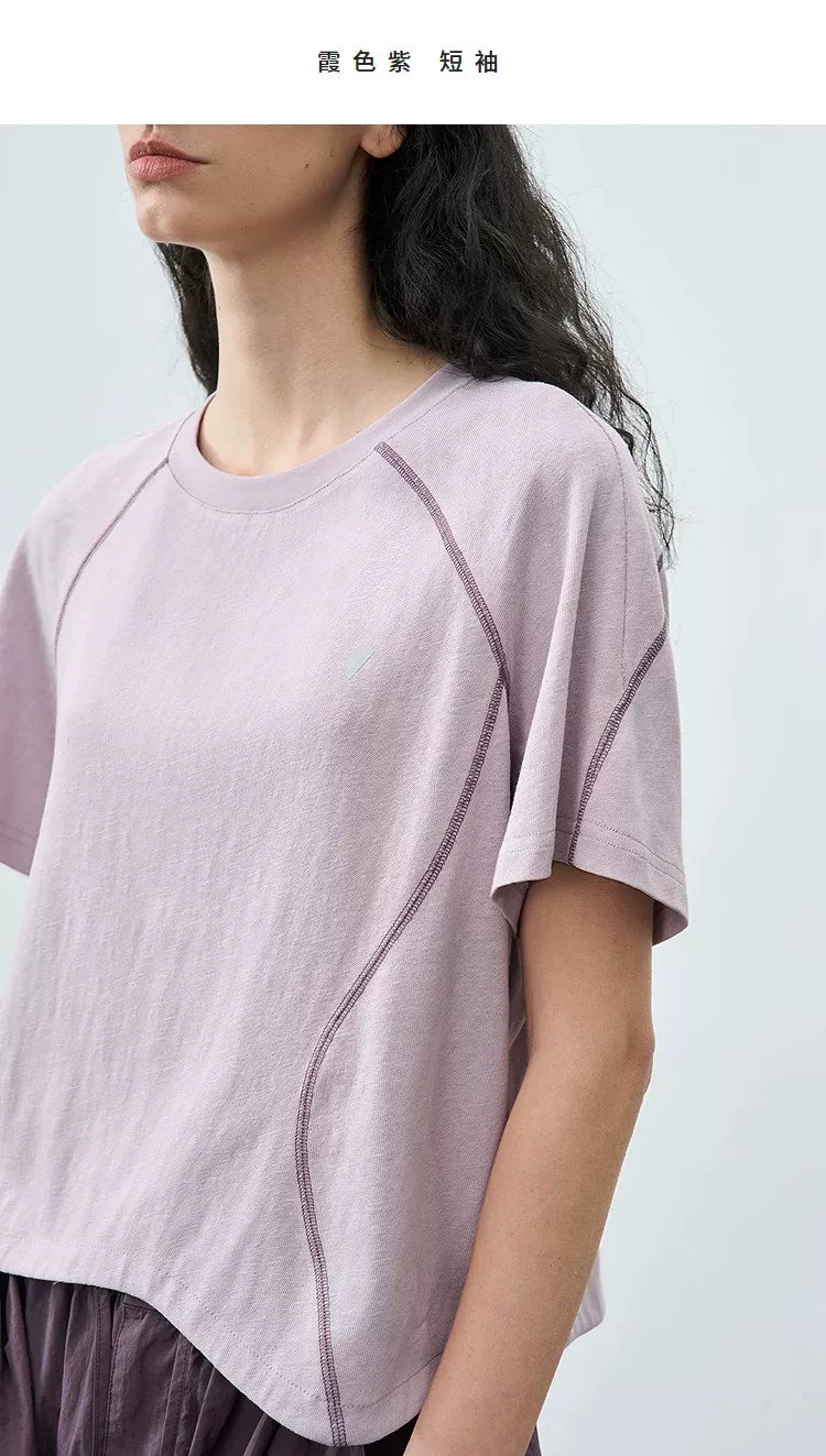 Summer Loose Casual Asymmetrical Cropped T-Shirt