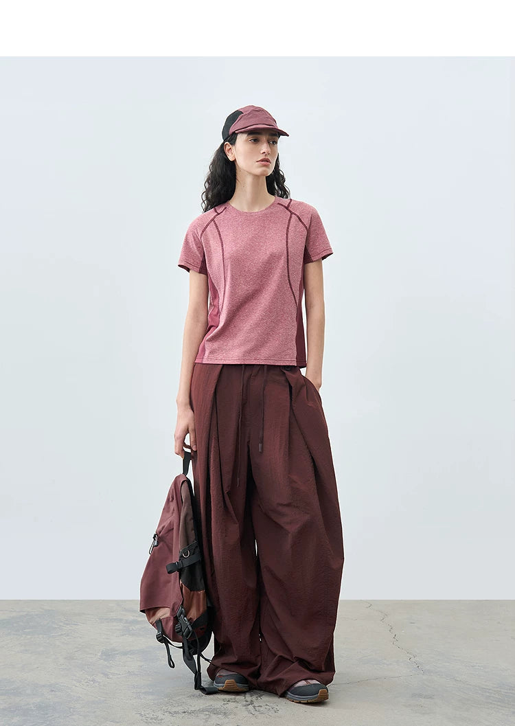 Slim Fit Casual T-Shirt with Panel Detailing Secondary image