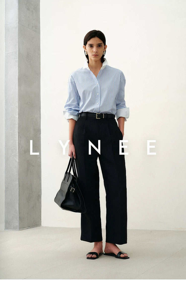 Striped Cotton Blend Shirt