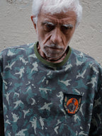 TENXTEN Original Kung Fu Camo Waffle Rib Panel Tee