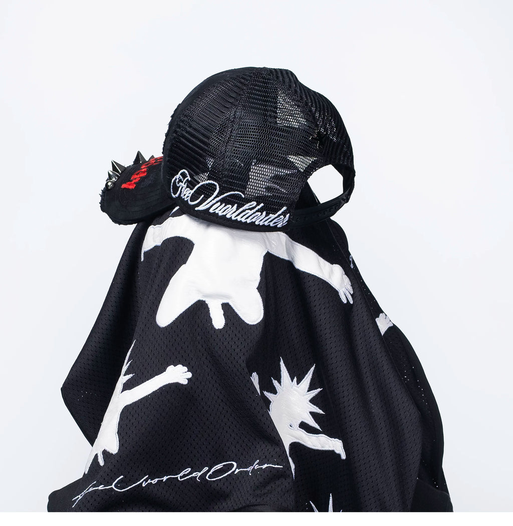FVVO Punk Smiley Graphic Baseball Cap