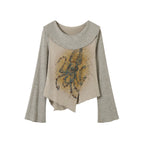 Underwater Imagery Graphic Long Sleeve T-Shirt
