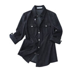 Italian Vintage Slim-Fit Waist-Cinching Safari Shirt