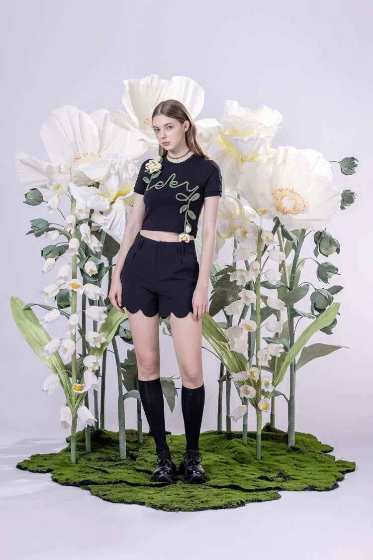 Handmade Crochet Cropped T-Shirt Secondary image