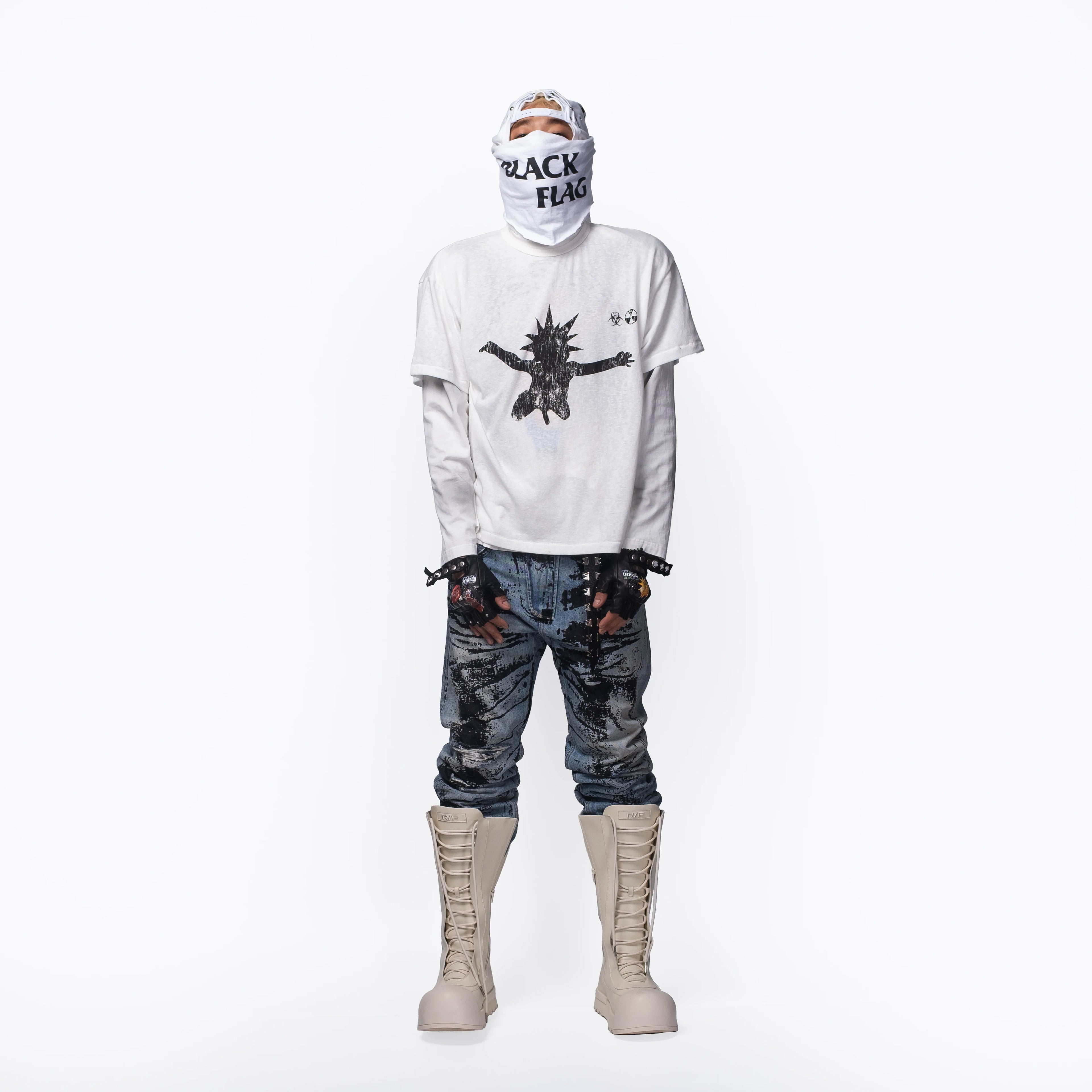 FVVO Punk Free Guys Graphic Print T-Shirt