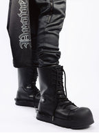 R/F “Ironclad Beetle” PU Leather Boots – Worn by CORTIS