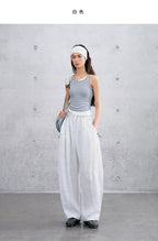 Women’s Summer Loose Casual Curved Leg Pants
