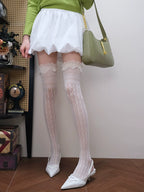 Luxury Lace Victorian Over-the-Knee Socks