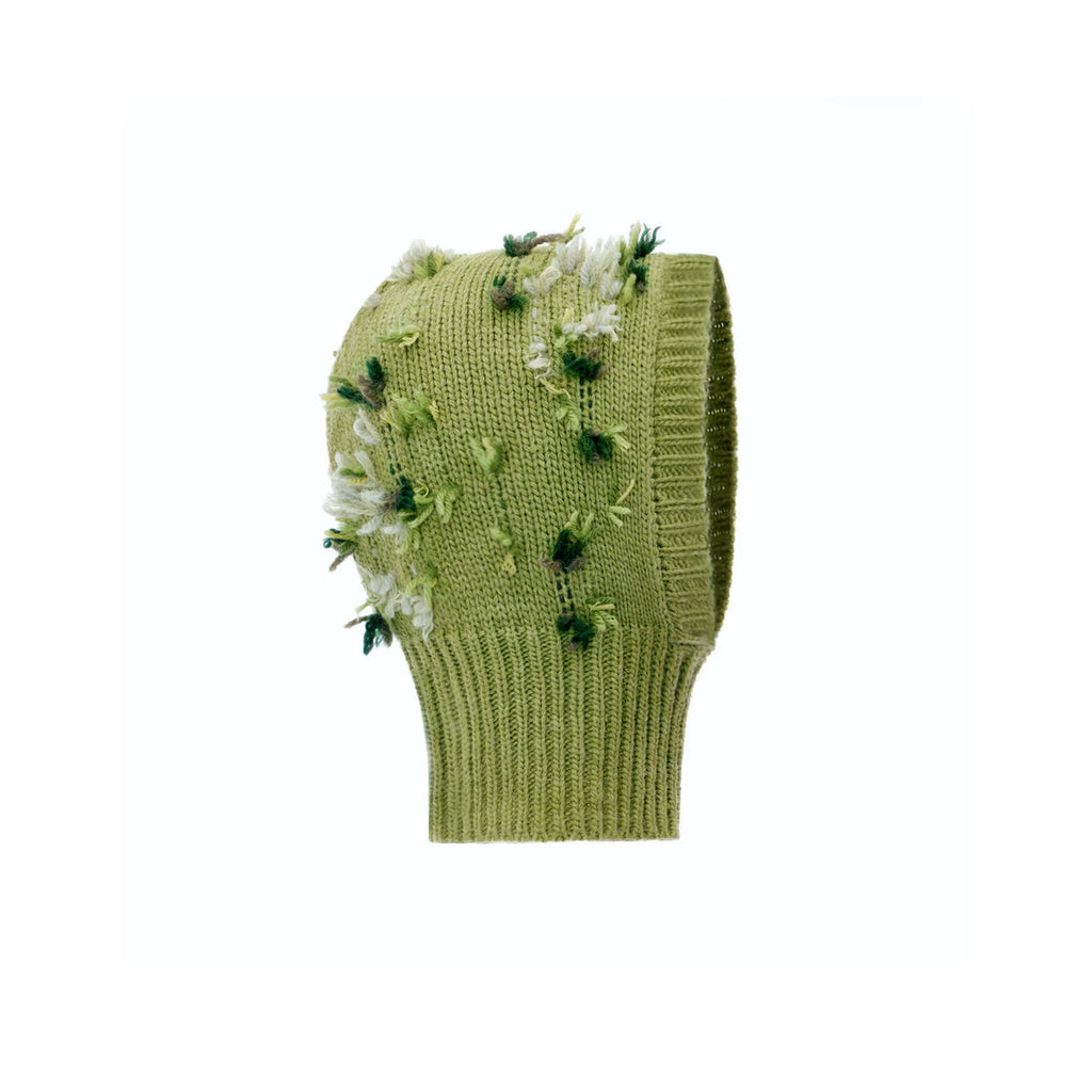Vintage Handmade Knit Hooded Neck Warmer with Ear Protection