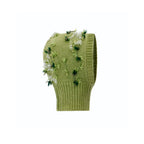 Vintage Handmade Knit Hooded Neck Warmer with Ear Protection