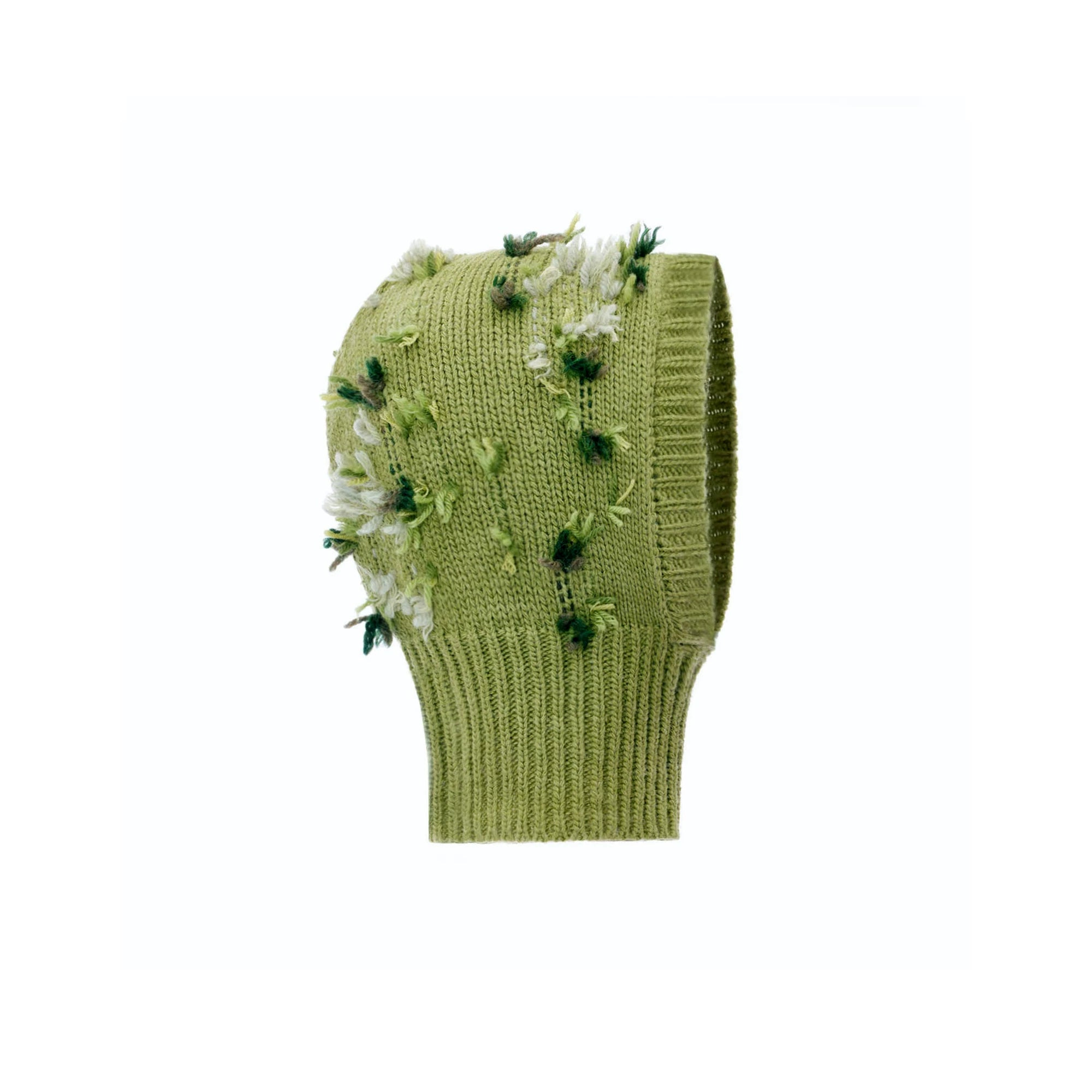 Vintage Handmade Knit Hooded Neck Warmer with Ear Protection Main image