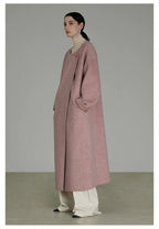 Pink Double-Faced Wool Coat