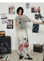 NANA Collaboration Scimitar Cut Denim Pants