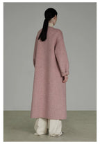 Pink Double-Faced Wool Coat
