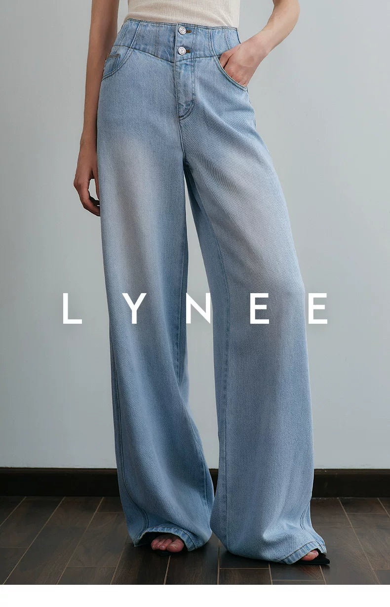 High-Waisted Wide-Leg Jeans