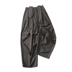 Wrinkle-Resistant Draped Wide-Leg Parachute Pants