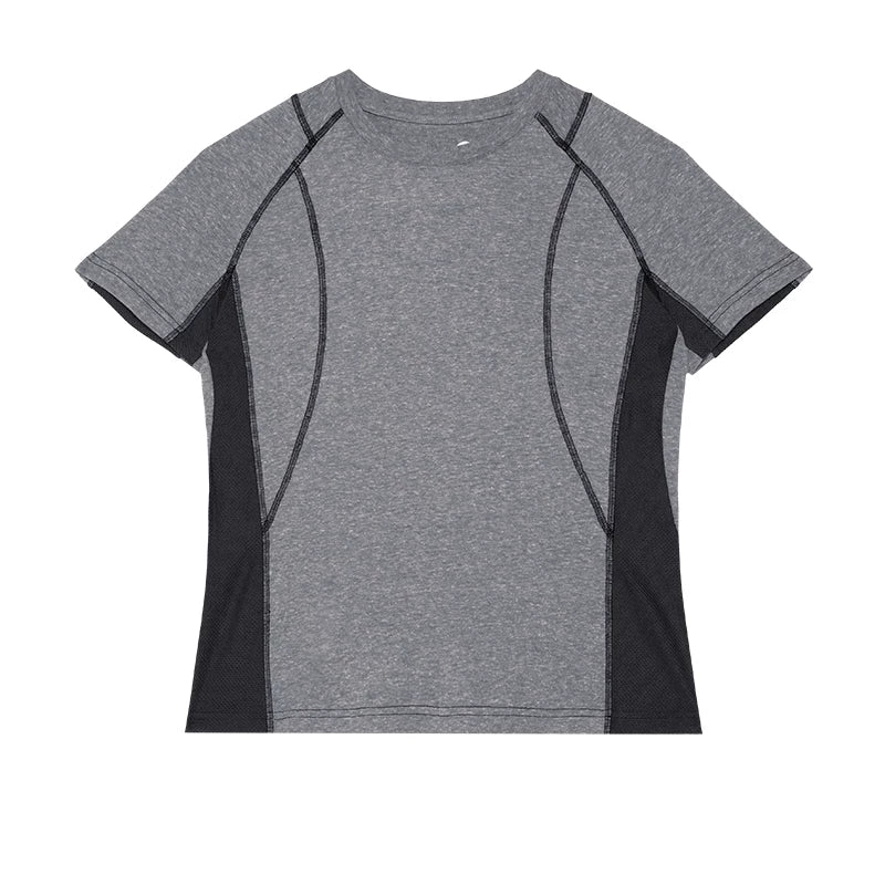 Slim Fit Casual T-Shirt with Panel Detailing