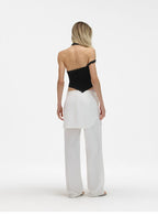 Asymmetric Lace Strap Halter Cami Top