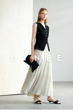 V-Neck Slim Fit Acetate Vest