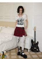 NANA Collaboration Portrait Graphic Drawstring Cropped T-Shirt