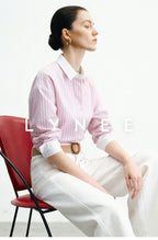 Striped Cotton Blend Shirt
