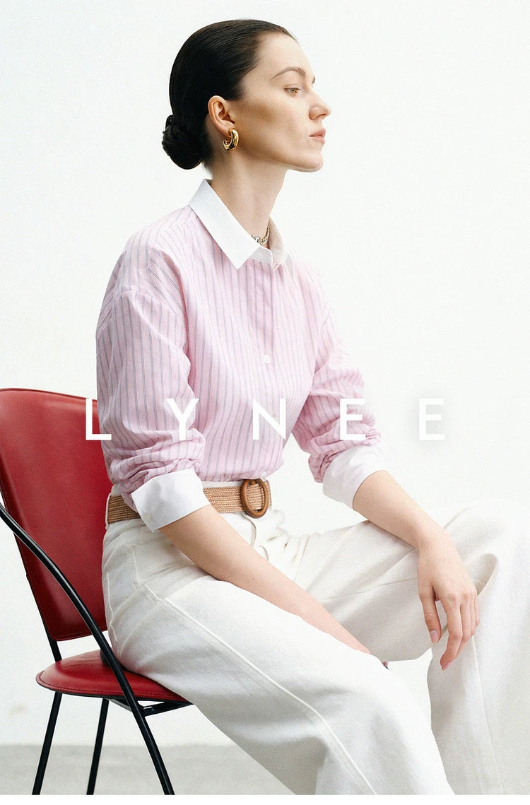 Striped Cotton Blend Shirt