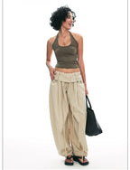 Summer Loose Wide-Leg Balloon Pants