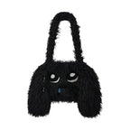 Cute Plush Dog Crossbody Bag – Soft Towel Embroidery, Minimalist & Practical