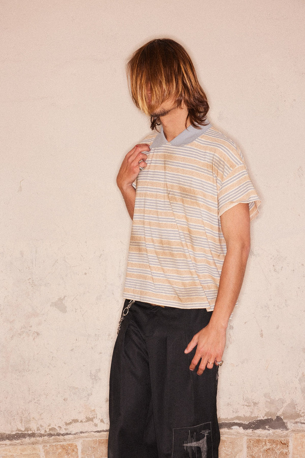 Dirty Stripe Polo Tee