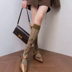 Coffee Brown Crew Socks